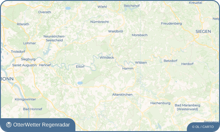 OtterWetter Regenradar-Widget Dahlhausen