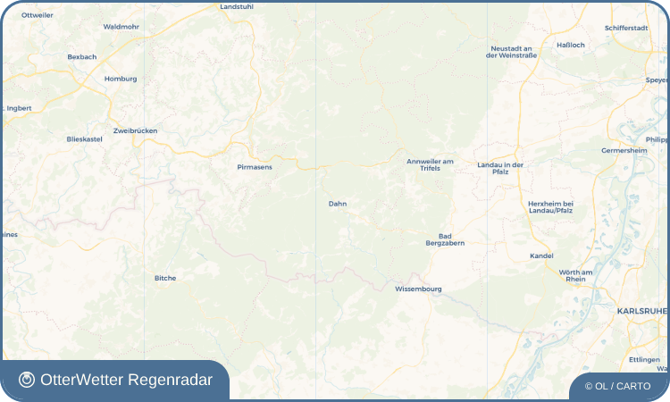 OtterWetter Regenradar-Widget Dahn