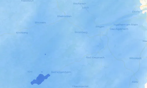 Regenradar Dalberg: aktuelle Niederschläge in Dalberg und Umgebung, Stand 19. Oktober 2026 um 11:05 Uhr