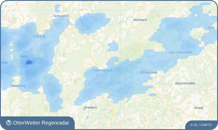 OtterWetter Regenradar-Widget Damflos