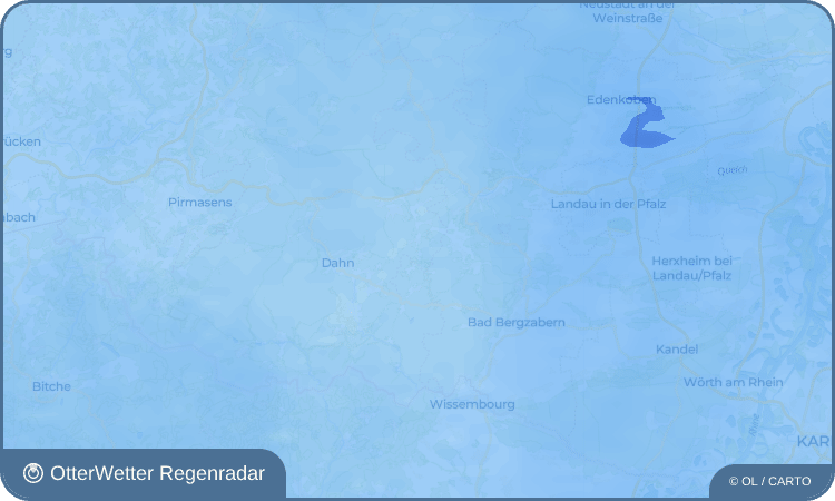 OtterWetter Regenradar-Widget Darstein