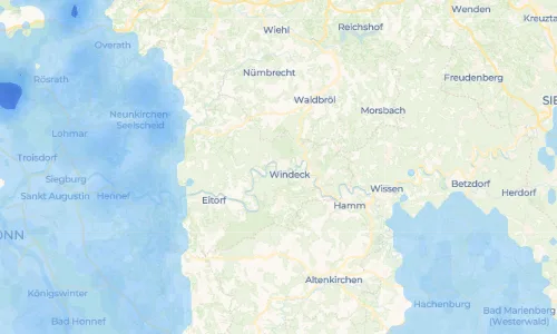 Regenradar Dattenfeld: aktuelle Niederschläge in Dattenfeld und Umgebung, Stand 20. Oktober 2026 um 12:35 Uhr