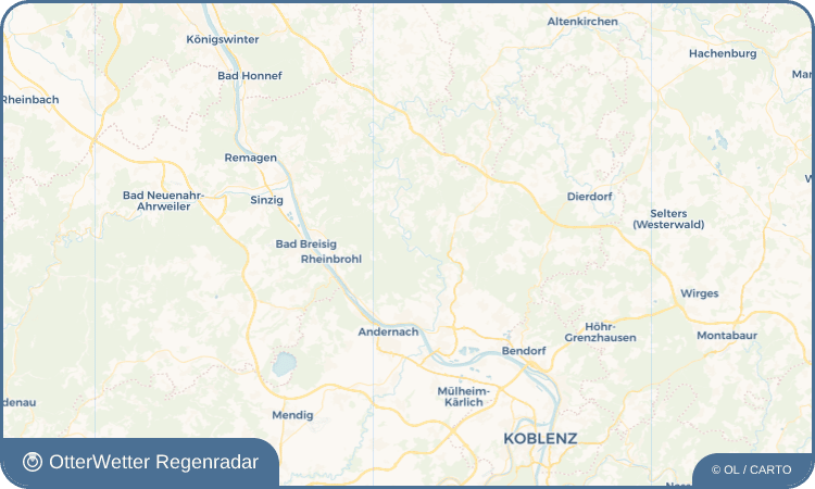 Wetter-Widget-Vorschau mit Vorhersagedaten für Datzeroth