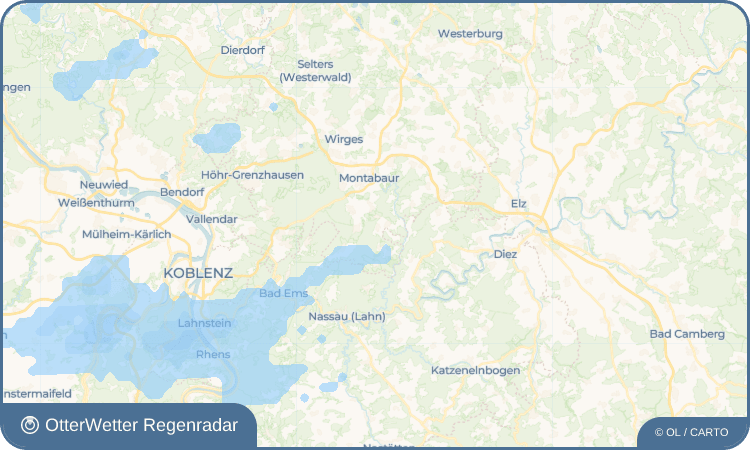 OtterWetter Regenradar-Widget Daubach