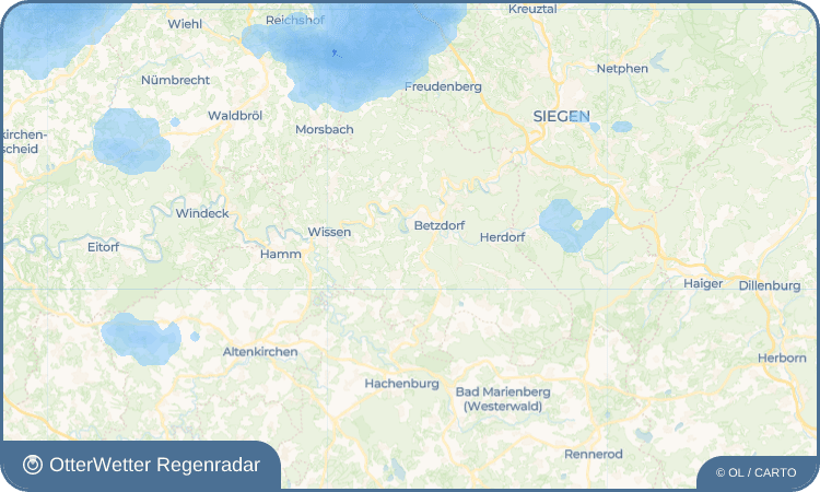 OtterWetter Regenradar-Widget Dauersberg