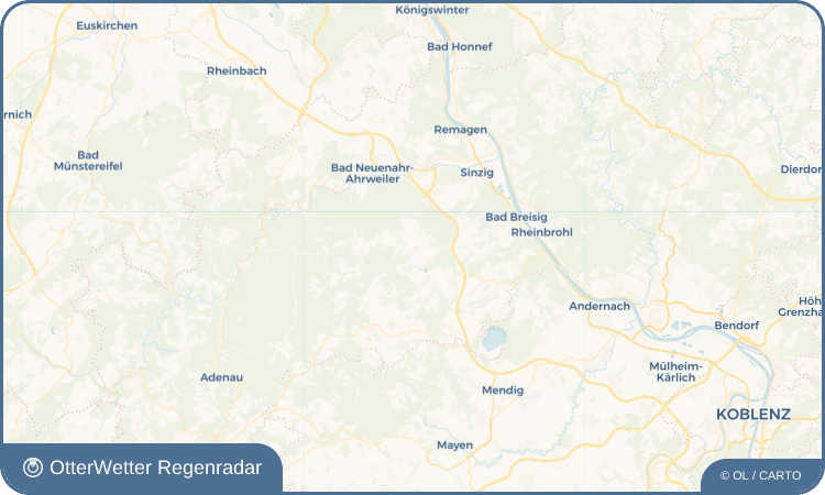 OtterWetter Regenradar-Widget Dedenbach