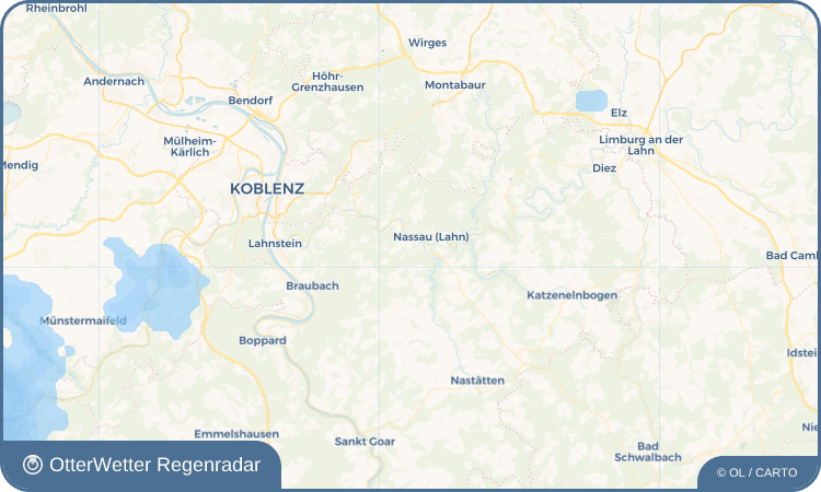 OtterWetter Regenradar-Widget Dienethal