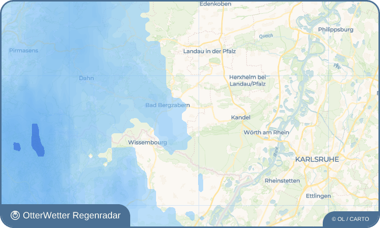 OtterWetter Regenradar-Widget Dierbach