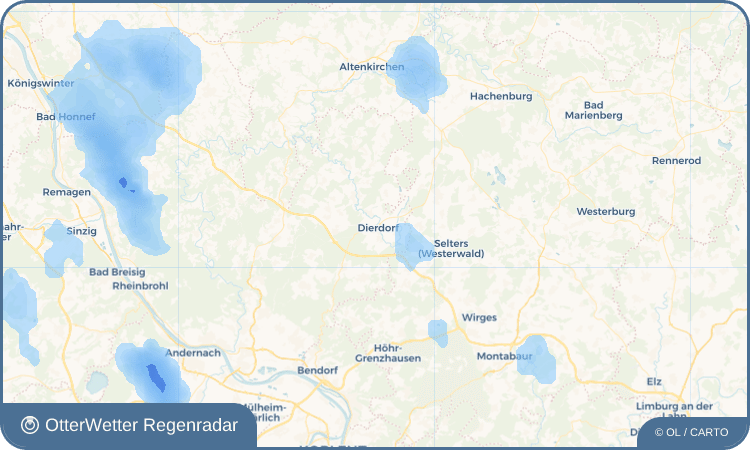 Widget-Vorschau für Dierdorf Wetter-Widget-Vorschau mit Vorhersagedaten für Dierdorf