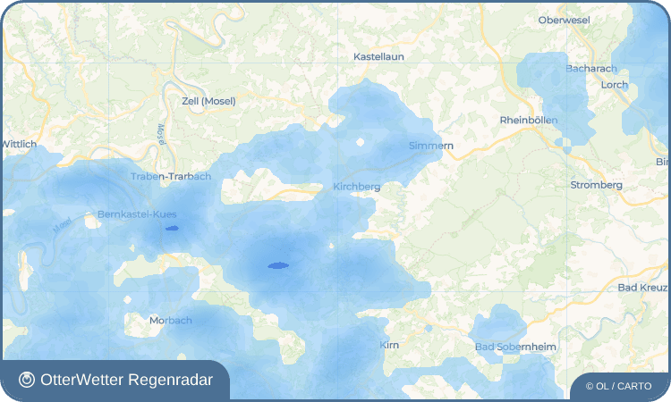 OtterWetter Regenradar-Widget Dillendorf