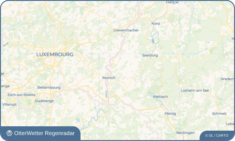 OtterWetter Regenradar-Widget Dilmar