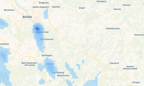 Regenradar Vorschaubild - Aktuelle Niederschläge in Dinkelbach und Umgebung