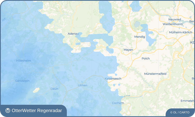 OtterWetter Regenradar-Widget Ditscheid