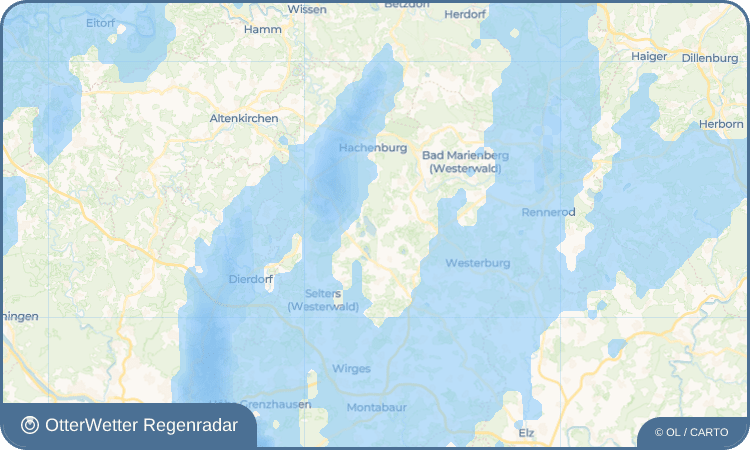 Wetter-Widget-Vorschau mit Vorhersagedaten für Dreifelden