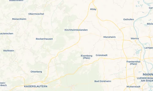 Regenradar Vorschaubild - Aktuelle Niederschläge in Dreisen und Umgebung