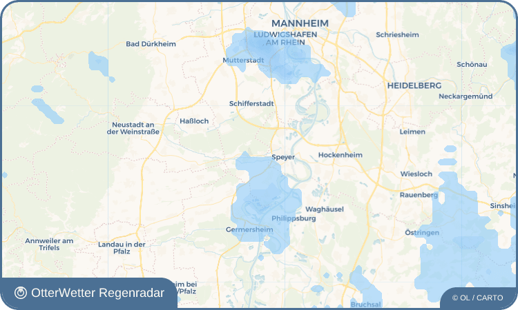 OtterWetter Regenradar-Widget Dudenhofen