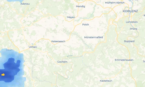 Regenradar Vorschaubild - Aktuelle Niederschläge in Dünfus und Umgebung