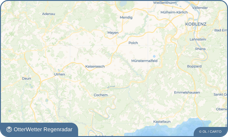 OtterWetter Regenradar-Widget Dünfus