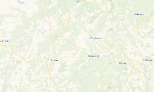 Regenradar Duppach: aktuelle Niederschläge in Duppach und Umgebung, Stand 19. Oktober 2026 um 22:05 Uhr