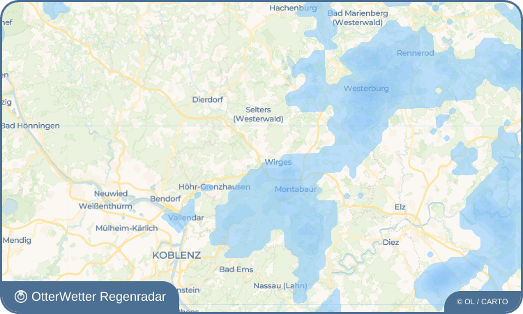 OtterWetter Regenradar-Widget Ebernhahn