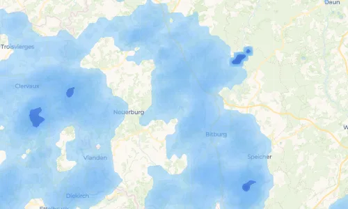 Regenradar Vorschaubild - Aktuelle Niederschläge in Echtershausen und Umgebung