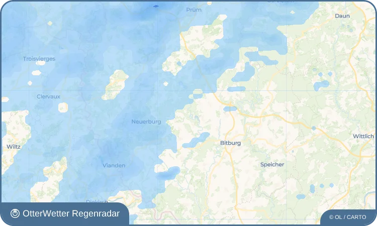 Widget-Vorschau für Echtershausen Wetter-Widget-Vorschau mit Vorhersagedaten für Echtershausen