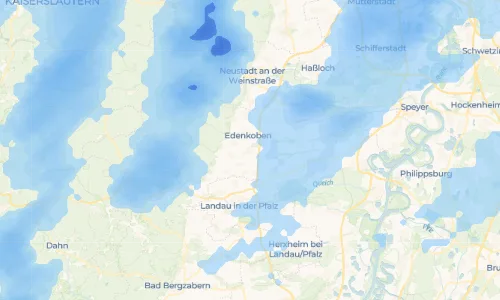 Regenradar-Vorschau: aktuelle Niederschläge in Edesheim und Umgebung
