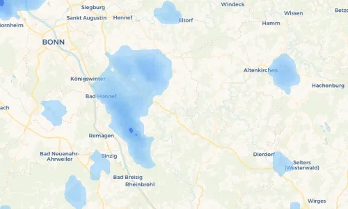 Regenradar Vorschaubild - Aktuelle Niederschläge in Ehrenberg und Umgebung