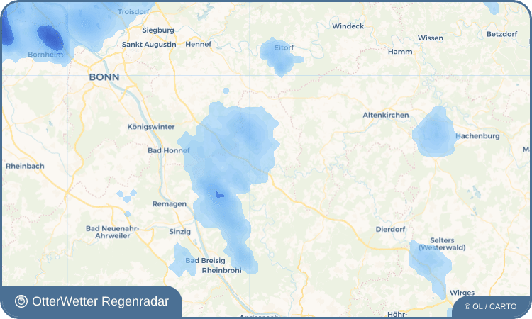 OtterWetter Regenradar-Widget Ehrenberg