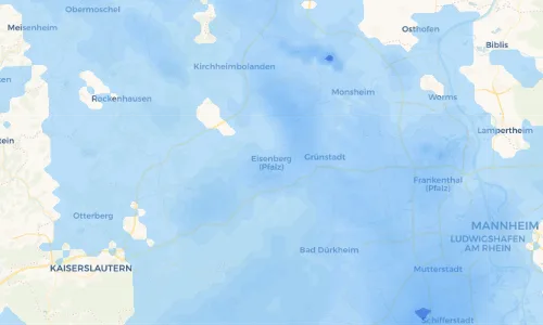 Regenradar Vorschaubild - Aktuelle Niederschläge in Eisenberg (Pfalz) und Umgebung