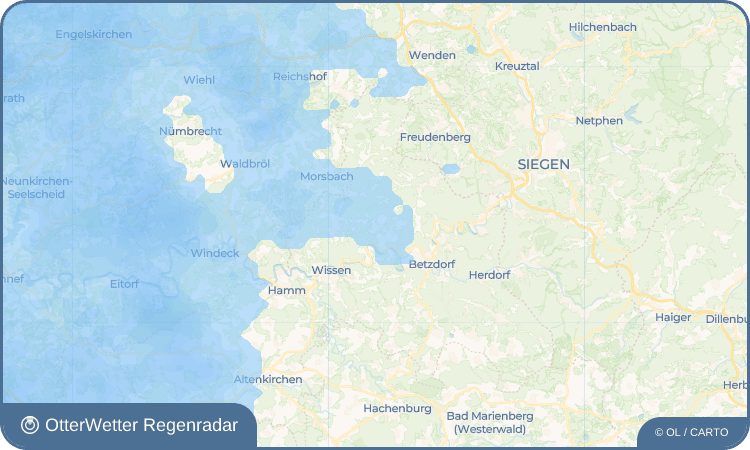 Widget-Vorschau für Elkhausen Wetter-Widget-Vorschau mit Vorhersagedaten für Elkhausen