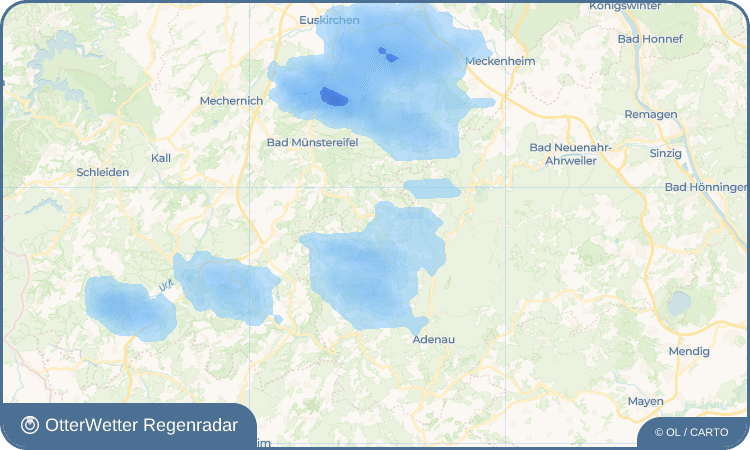 OtterWetter Regenradar-Widget Ellesheim