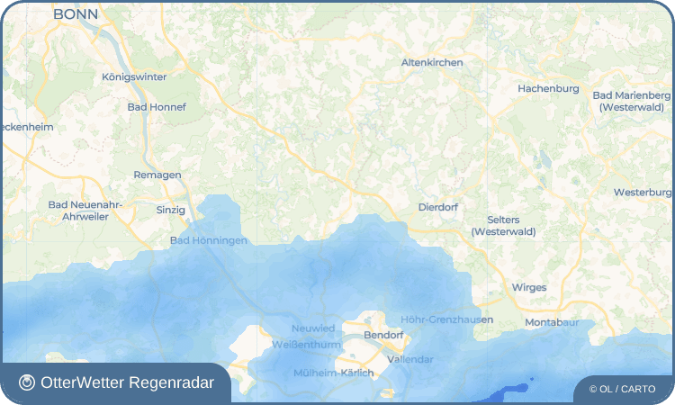 OtterWetter Regenradar-Widget Ellingen