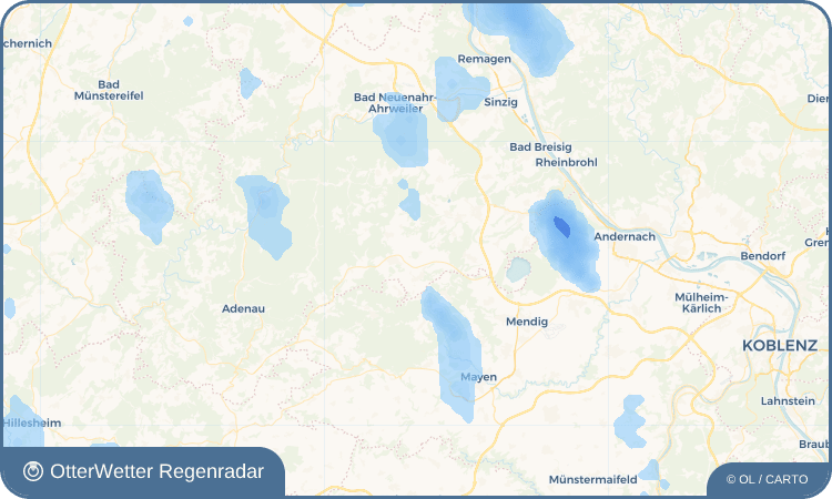 OtterWetter Regenradar-Widget Engeln