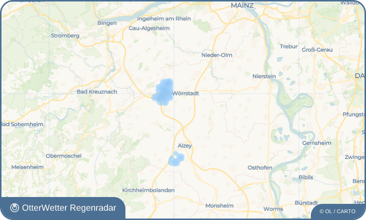 OtterWetter Regenradar-Widget Ensheim