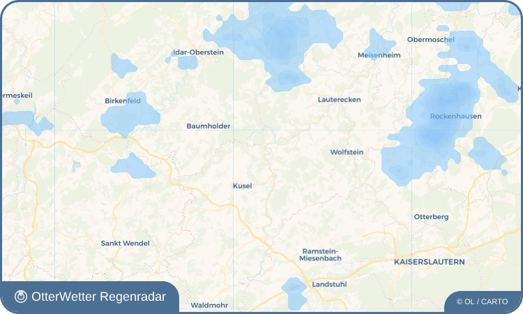 OtterWetter Regenradar-Widget Erdesbach