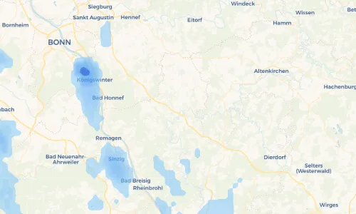 Regenradar Vorschaubild - Aktuelle Niederschläge in Etscheid und Umgebung