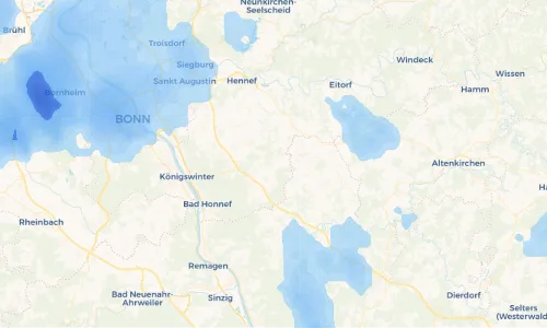 Regenradar Vorschaubild - Aktuelle Niederschläge in Eudenbach und Umgebung