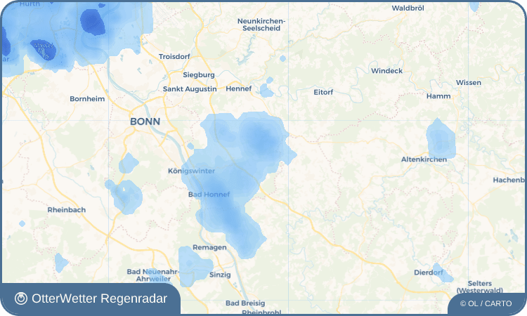 OtterWetter Regenradar-Widget Eudenbach