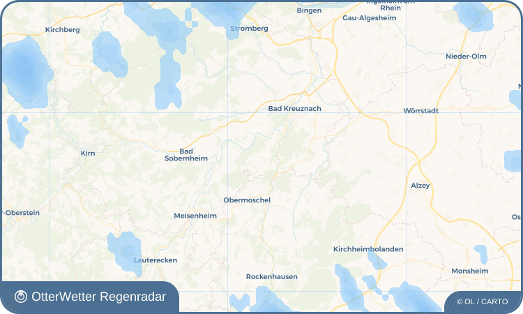 OtterWetter Regenradar-Widget Feilbingert