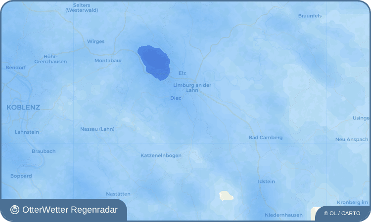 OtterWetter Regenradar-Widget Flacht