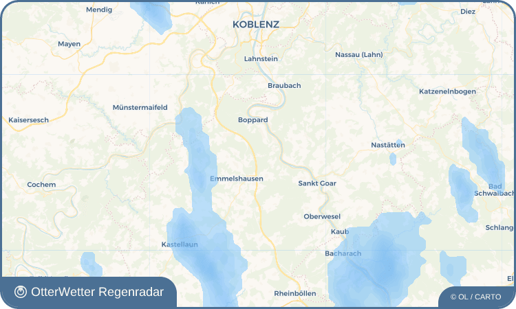 OtterWetter Regenradar-Widget Fleckertshöhe