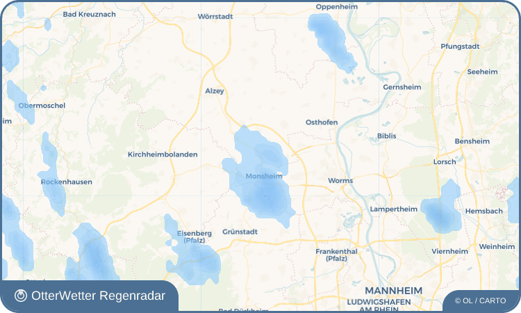 OtterWetter Regenradar-Widget Flörsheim-Dalsheim