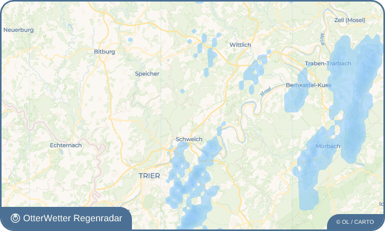 OtterWetter Regenradar-Widget Föhren