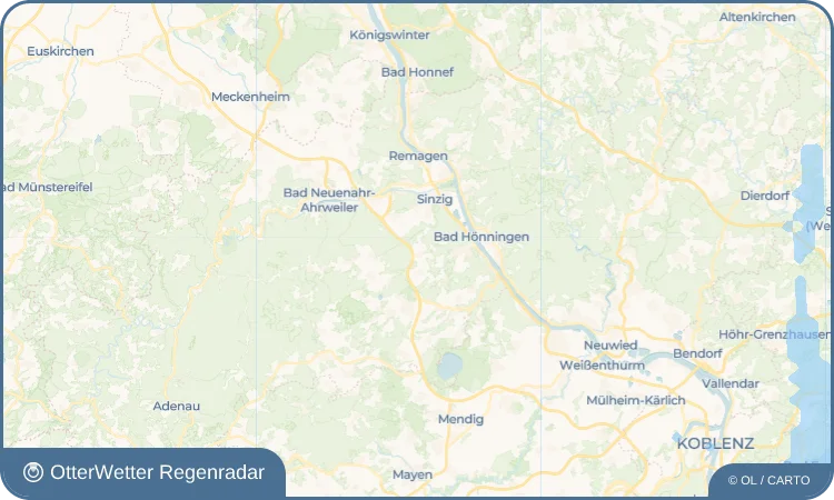 Widget-Vorschau für Franken Wetter-Widget-Vorschau mit Vorhersagedaten für Franken