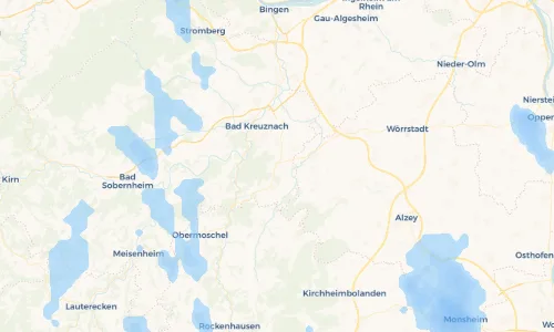 Regenradar Vorschaubild - Aktuelle Niederschläge in Frei-Laubersheim und Umgebung
