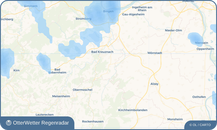 OtterWetter Regenradar-Widget Frei-Laubersheim