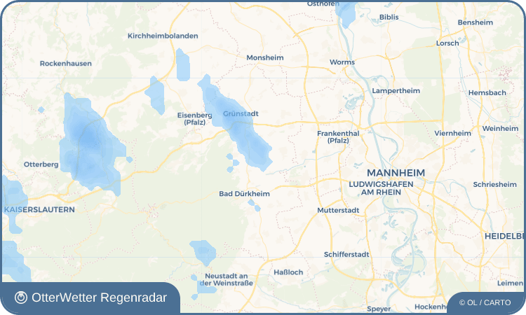 OtterWetter Regenradar-Widget Freinsheim