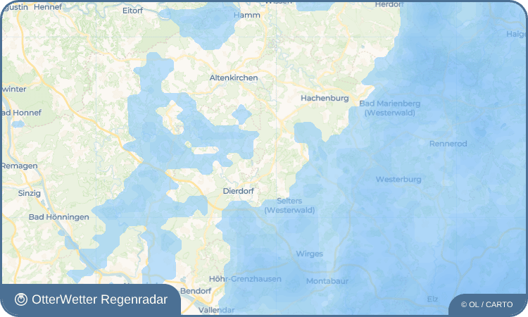 OtterWetter Regenradar-Widget Freirachdorf