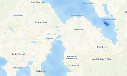 Regenradar Vorschaubild - Aktuelle Niederschläge in Friedelhausen und Umgebung